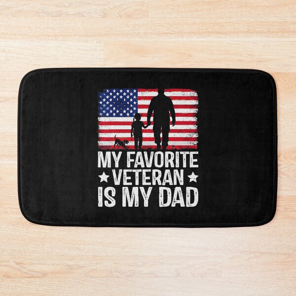 Item preview, Proud Veteran Dad Tribute With American Flag Silhouette designed and sold by zamiokaline.