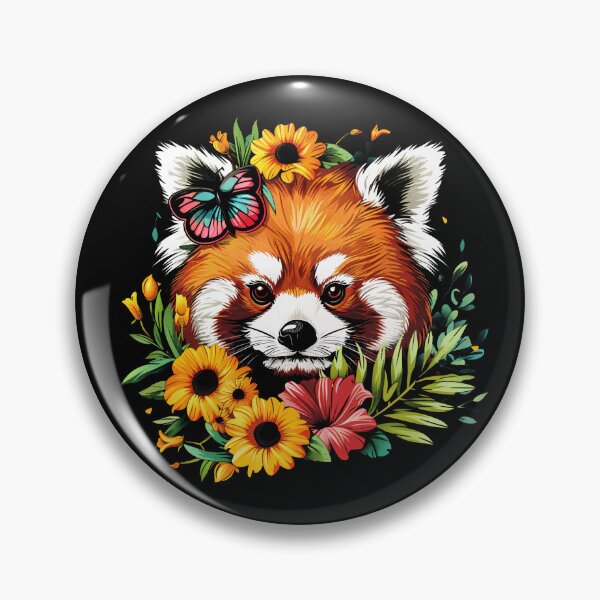 Item preview, Funny Red Panda Floral Colorful Boys Girls Kids designed and sold by rafaeltto.
