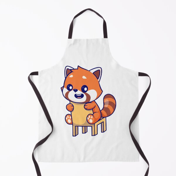 Item preview, Cute Happy Red Panda Sitting on a Chair Cartoon designed and sold by Nirwestwarr.