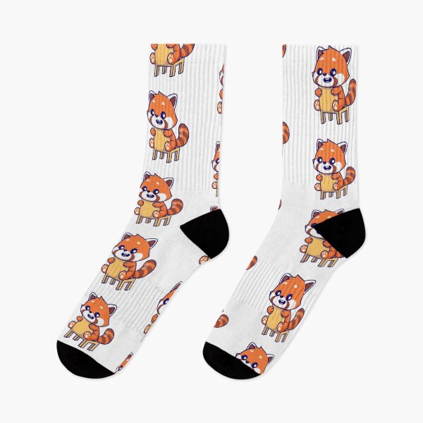 Item preview, Cute Happy Red Panda Sitting on a Chair Cartoon designed and sold by Nirwestwarr.