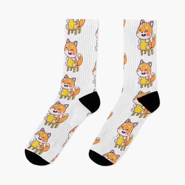 Item preview, Cute Happy Shiba Inu Dog Sitting on a Yellow Chair designed and sold by Nirwestwarr.