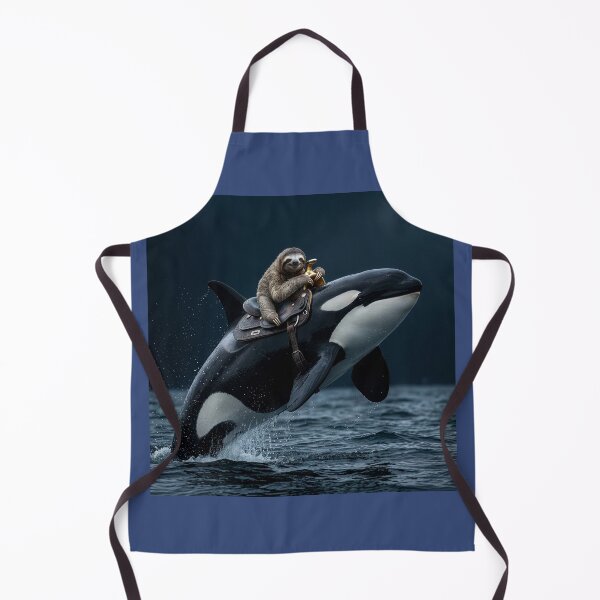 Item preview, Plucky Sloth Rides a Friendly Orca designed and sold by Tridentulus.