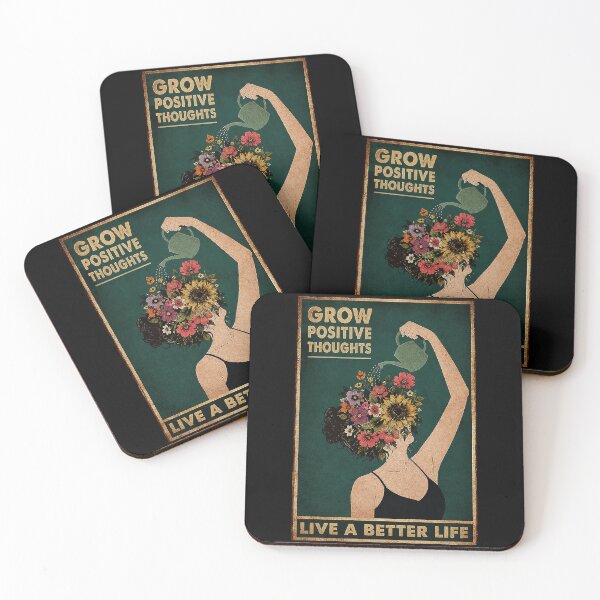 Item preview, Retro Floral Self Growth Poster Art with Positive Mindset designed and sold by ferminhays.