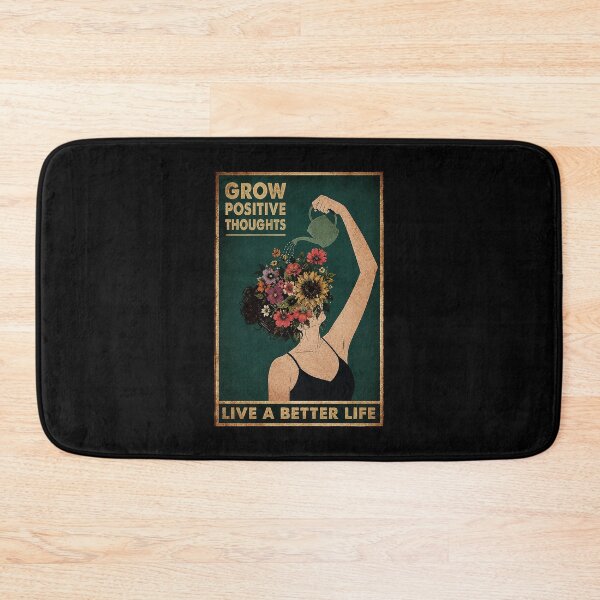 Item preview, Retro Floral Self Growth Poster Art with Positive Mindset designed and sold by ferminhays.