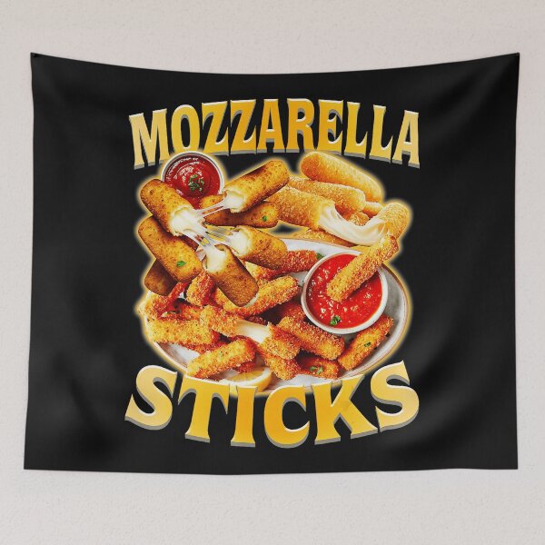 Item preview, Crispy Mozzarella Sticks Retro Snack Lover Food Humor designed and sold by Masonixem.