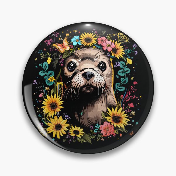 Item preview, Funny Sea Lion Floral Colorful Boys Girls Kids designed and sold by rafaeltto.