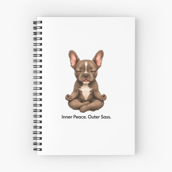 Item preview, Inner Peace Outer Sass French Bulldog Puppy designed and sold by MyTimeCreative.