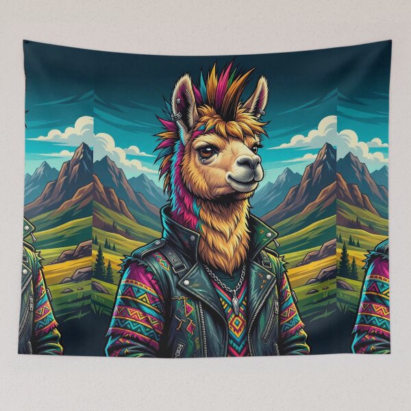 Item preview, Urban Llama Totem – Punk Edition designed and sold by etermagico.