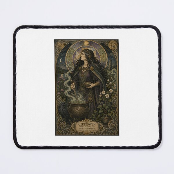Item preview, Cerridwen – Celtic Goddess of Wisdom & Transformation | Art Nouveau Print designed and sold by Urbantheseus.