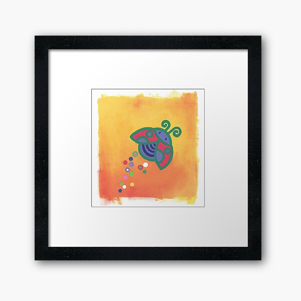 Flying Ladybird Framed Art Print