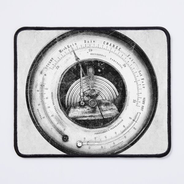 Item preview, Holosteric Aneroid Barometer Exposed Mechanism Victorian Dark designed and sold by Ghoul Enterprises.