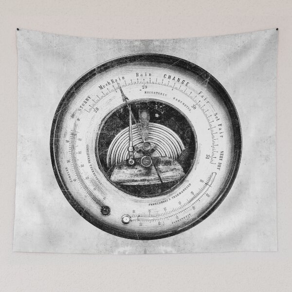 Item preview, Holosteric Aneroid Barometer Exposed Mechanism Victorian Dark designed and sold by Ghoul Enterprises.