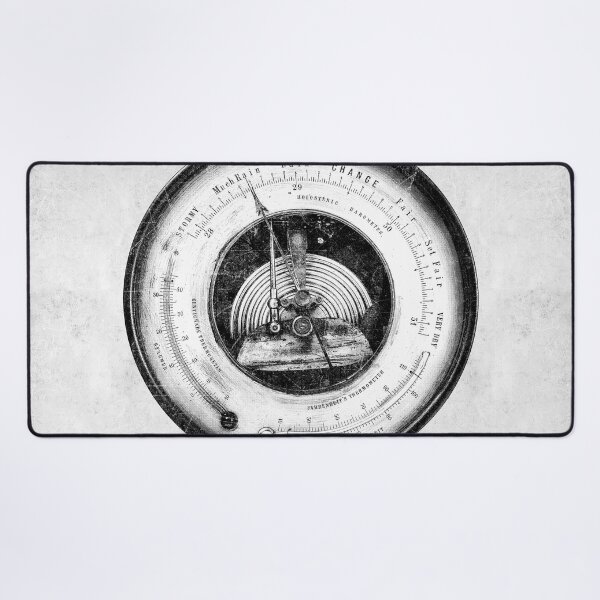 Item preview, Holosteric Aneroid Barometer Exposed Mechanism Victorian Dark designed and sold by Ghoul Enterprises.