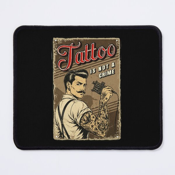 Item preview, Vintage Tattoo Artist Rebel Style Retro Ink Culture Poster designed and sold by Modaozushi216.