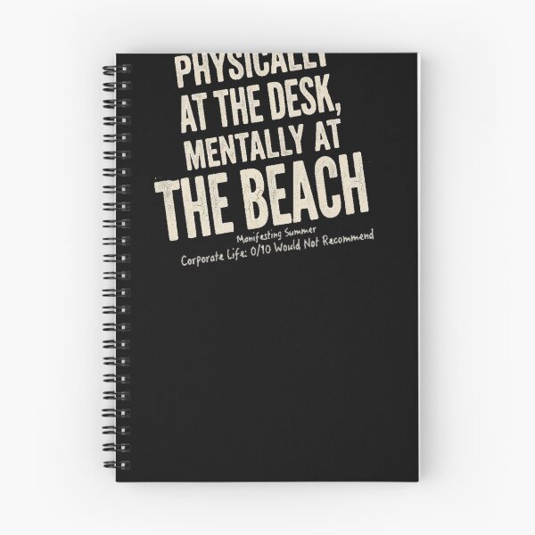 Item preview, Physically at the Desk Mentally at the Beach Funny Summer Burnou . designed and sold by  BreedCraft Studio.