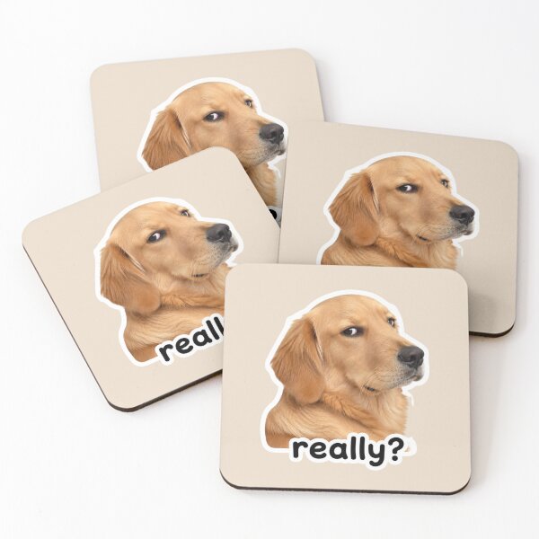 Item preview, Funny Side Eye Dog Sticker Cute Golden Retriever Meme Reaction Sticker designed and sold by Digital_products_0111.