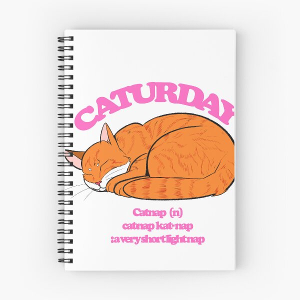 Item preview, Caturday Orange Tabby Catnap Definition Graphic designed and sold by SunnyDayApparel.