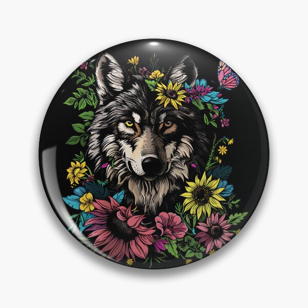 Item preview, Funny Wolf Floral Colorful Boys Girls Kids designed and sold by rafaeltto.