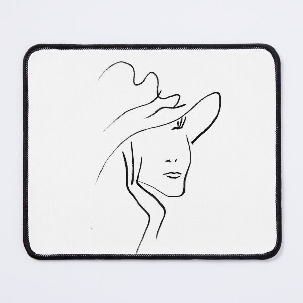 Item preview, Woman wearing a hat drawing designed and sold by TippeeToucan.