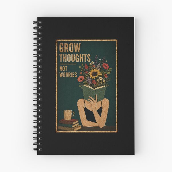 Item preview, Vintage Floral Reading Art With Calm Growth Mindset designed and sold by ferminhays.
