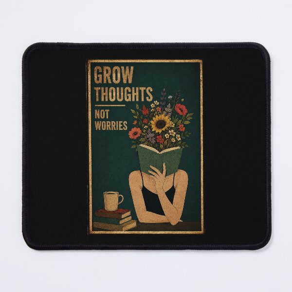 Item preview, Vintage Floral Reading Art With Calm Growth Mindset designed and sold by ferminhays.