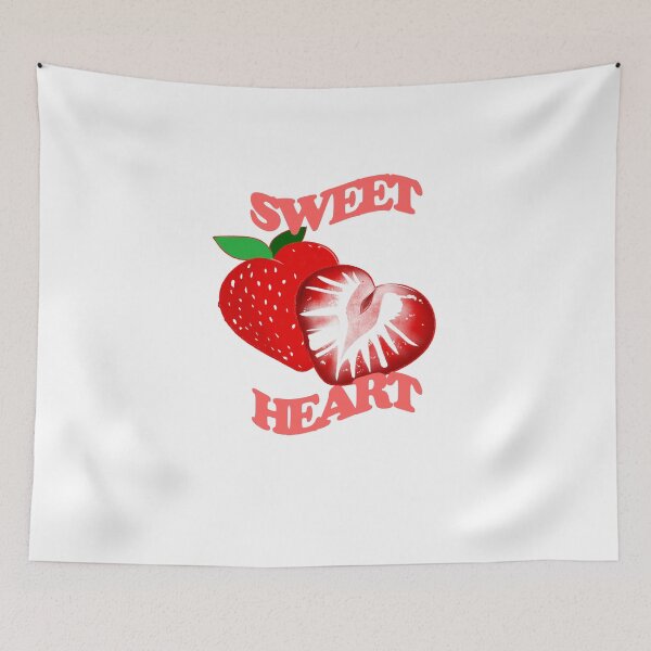 Item preview, Sweetheart Strawberry Retro Fruit Aesthetic Graphic designed and sold by SunnyDayApparel.