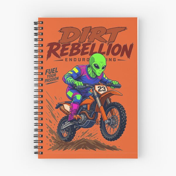 Item preview, Alien Dirt Rebellion Motocross Enduro Rider designed and sold by IvoryArtDesign.
