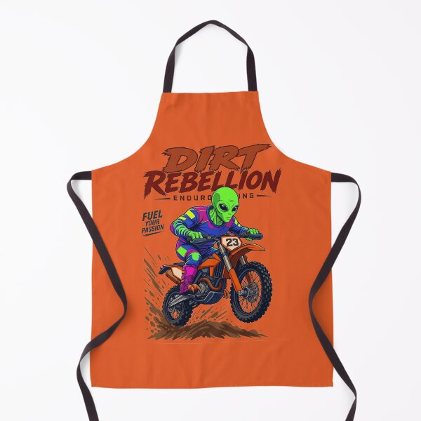 Item preview, Alien Dirt Rebellion Motocross Enduro Rider designed and sold by IvoryArtDesign.