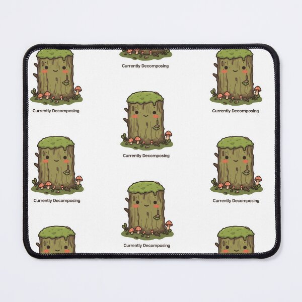 Item preview, Currently Decomposing Cute Cottagecore Log Sticker | Cozy Forest Meme Aesthetic T-Shirt designed and sold by magiquecreations.