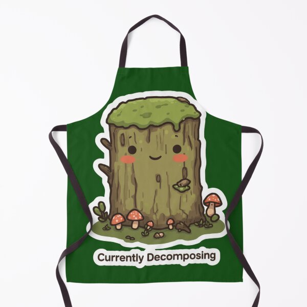 Item preview, Currently Decomposing Cute Cottagecore Log Sticker | Cozy Forest Meme Aesthetic T-Shirt designed and sold by magiquecreations.