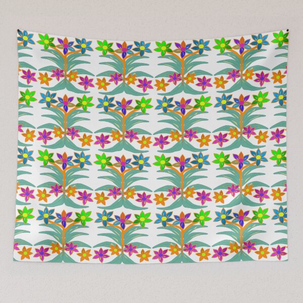 Item preview, Colorful Folk Art Floral Seamless Pattern with Decorative Botanical Elements designed and sold by Ei-Ei.
