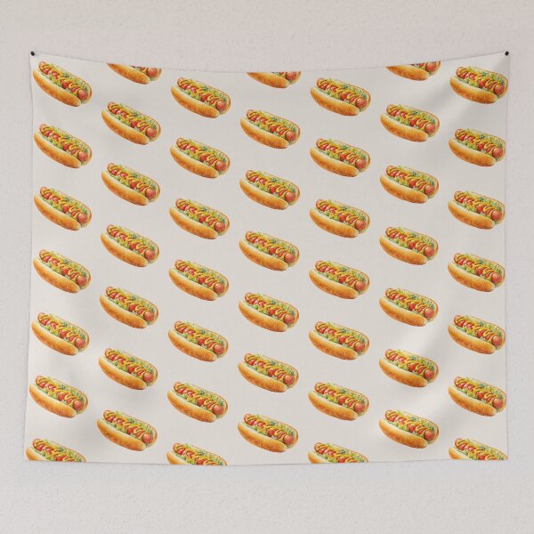 Item preview, All Dressed Hot Dog designed and sold by Violet Peonies.