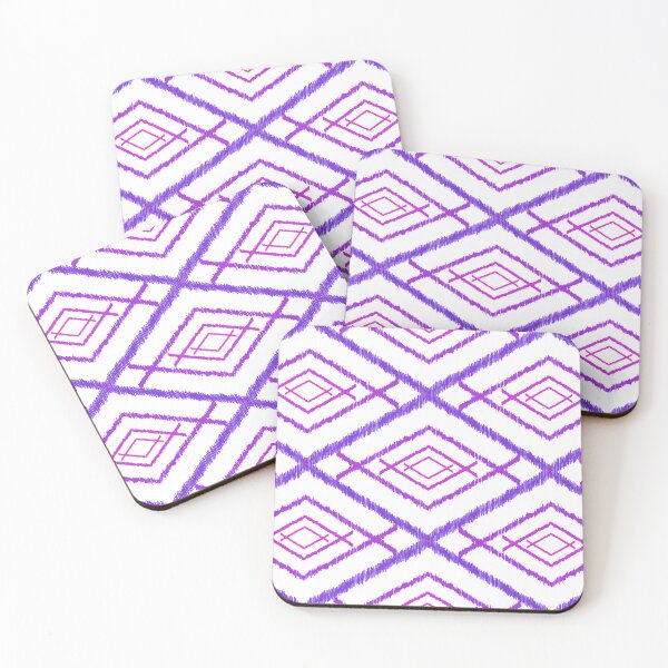Item preview, Purple Ikat Geometric Seamless Pattern with Tribal Diamond Ornament Background designed and sold by EiArtist.