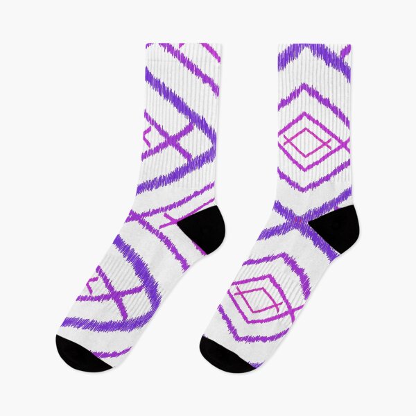 Item preview, Purple Ikat Geometric Seamless Pattern with Tribal Diamond Ornament Background designed and sold by EiArtist.