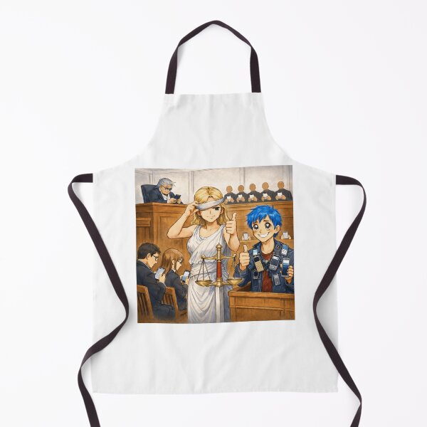 Item preview, Justice Served - Funny Courtroom Anime Sticker designed and sold by sabarinath3421.