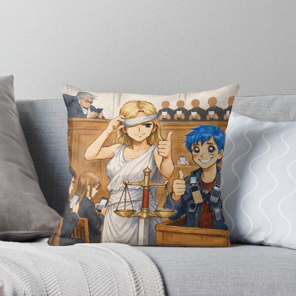 Item preview, Justice Served - Funny Courtroom Anime Sticker designed and sold by sabarinath3421.