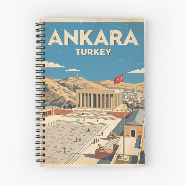 Item preview, Ankara Turkey Vintage Travel Poster | Retro Capital City Wall Art designed and sold by Ar0undTheW0rld.