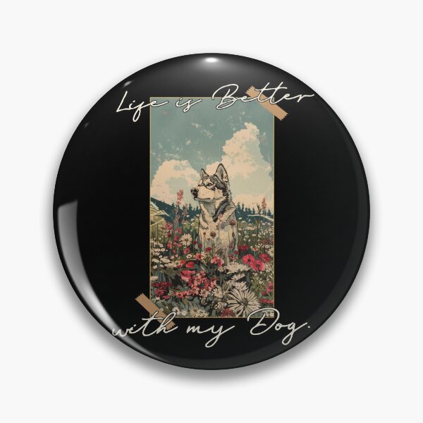 Item preview, Funny Alaskan Malamute Life is Better Floral Cottagecore Mom Dad Kids designed and sold by rafaeltto.