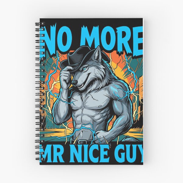 Item preview, No More Mr Nice Guy Retro Muscular Cowboy Wolf designed and sold by Vermanartist.
