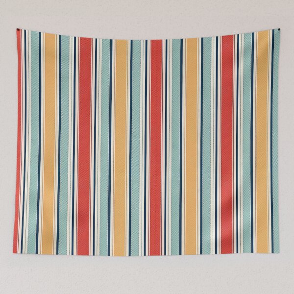 Item preview, Colorful horizontal stripes pattern designed and sold by trendspatterns.