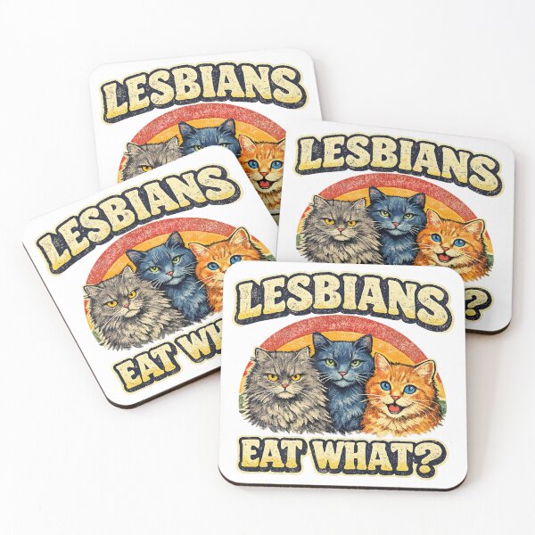 Item preview, Lesbians Eat What, Cat Meme designed and sold by graphic-genie.