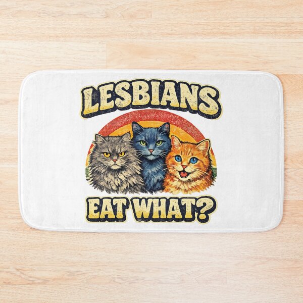 Item preview, Lesbians Eat What, Cat Meme designed and sold by graphic-genie.