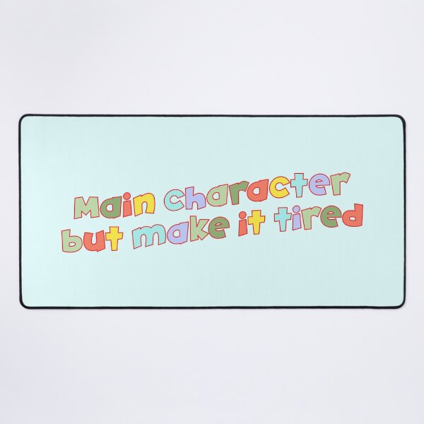 Item preview, Main Character But Make It Tired — Funny Retro Quote Sticker | Gen Z Humor, Relatable Gift designed and sold by ArtofDari.