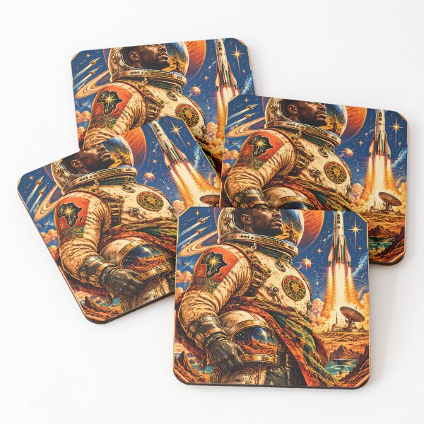 Item preview, Retro African Space Explorer designed and sold by Bossygraphicske.