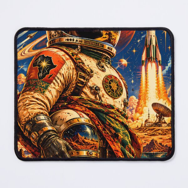 Item preview, Retro African Space Explorer designed and sold by Bossygraphicske.
