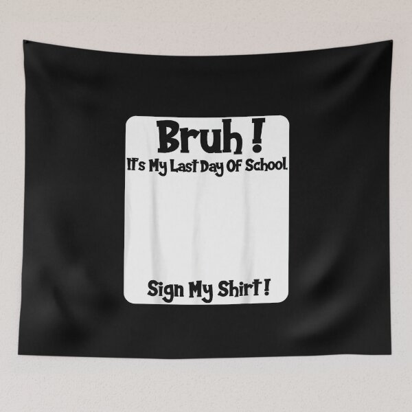 Item preview, Funny Last Day School Autograph Memory Classic T-Shirt designed and sold by MichaelAdamArt.