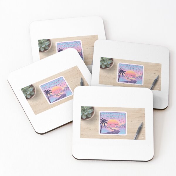 Item preview, Retro 80s Synthwave Sunset Aesthetic Sticker designed and sold by Humpty143.