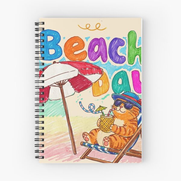 Item preview, Chilling Tabby: Beach Day Vibes designed and sold by BLUESKY11a.