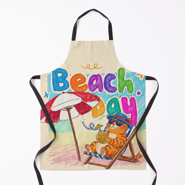 Item preview, Chilling Tabby: Beach Day Vibes designed and sold by BLUESKY11a.