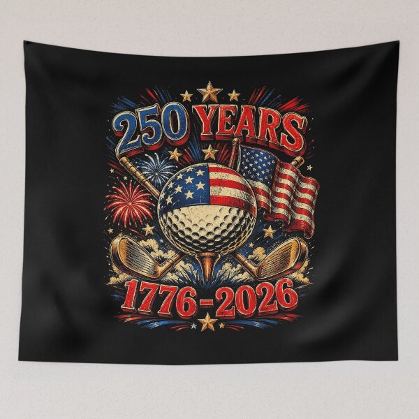 Item preview, USA Anniversary 250 Years America Patriotic 4th July Golf designed and sold by schoolofbullies.